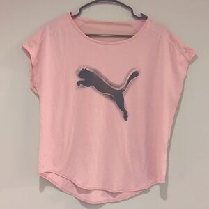 Oversized Dusty Rose Large Puma top with mesh back